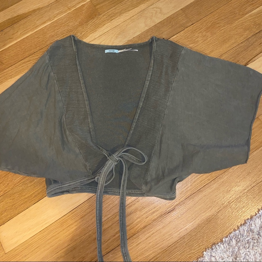 Urban Outfitters tie front crop top